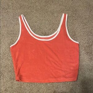 Redish/Orange Cropped Tank Top